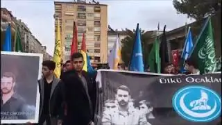 Ülkü Ocakları Elazığ Orta Öğretim Teşkilatı Fırat Yılmaz Çakıroğlu Yürüyüşü