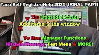 Taco Bell Register Help 2020 (final Part) #cashregister #tacobell #register #vlogger