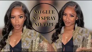 GLUELESS 5X5 CLOSURE WIG INSTALL | NO GLUE, NO SPRAY, NO TAPE | Feat Luvme Hair | increesemypiece