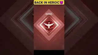 B A C K  I N  H E R O I C 🔥😈 | Free fire max | #short #shorts