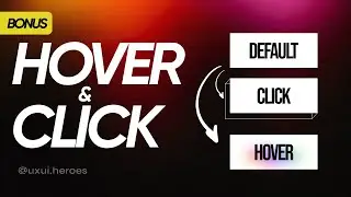Hover & Click animations in Figma [With Bonus Zoom Effect! | Figma Tutorial | Figma design