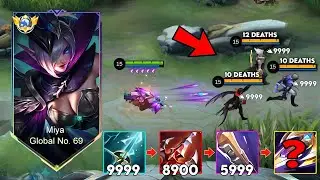 GLOBAL MIYA 85% WINRATE NEW TRUE DAMAGE BUILD 2024! AUTO ONESHOT? ( INSANE DAMAGE ) - mobile legends