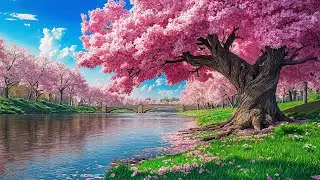 🎶🌸Легкий звук цветущей вишни: музыка помогает исцелить сердце, улучшить концентрацию и память