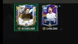 MALDINI vs Other CB FC card comparison 🔥🔥 #fcmobile #fifa #fifamobile #football #soccer #eafc24