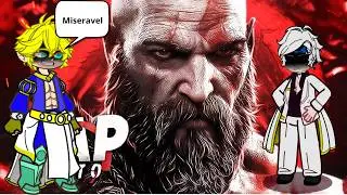 Deuses reagindo ao rap do Kratos /React Gacha:Kratos  PT1 [Kaito]
