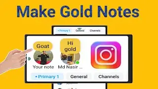 How to Get Gold Notes On Instagram 2024 | How to Add Golden Notes on Instagram