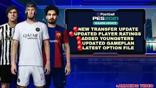 Pes 2021 Patch 2023 Option File 2024 Latest Season 23/24 |Transfer Update PS4 PS5 PC |Smokepatch