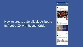 How to Scroll Artboards on Adobe XD - Repeat Grids