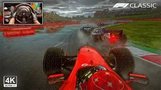 Michael Schumacher's Ferrari F2000 V10 - Spanish GP | F1 2020 Classic Steering Wheel Gameplay