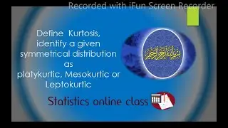 How to calculate Kurtosis