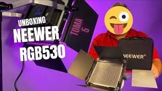 Unboxing Lampara Neewer 530 RGB LED para Fotografia y Video 