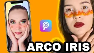 Make Arco Iris: REPRODUZINDO MAKE COM EDIÇÃO PELO CELULAR