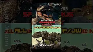 Spinosaurus JWCC #vs All Trexes JP/JW #dinosaurs #jurassicworld