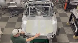 Jaguar E-Type - 1967 Vintage Racing Crash Repair - Part  10 - Fitting the Boot Lid