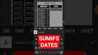 SUMIFS Between Dates Formula Tutorial 