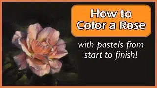 How to Color a Rose | pastel drawing tutorial