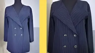 Astarsız ceket dikimi - Mendil yaka ceket dikimi - Ceket yapımı