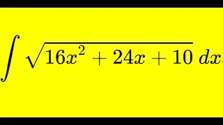 Solving an integral with a square root.