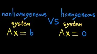 Ax=b Vs Ax=0, consistent & inconsistent, trivial & nontrivial