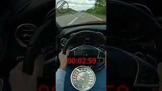 Mercedes-Benz C43 AMG Stage 1 S205 420 PS 0-100 kmh Acceleration Test