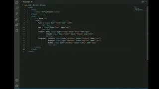 Create form using html and php