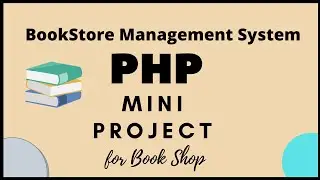 Bookstore management system in php | mini project 2020