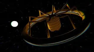 Blender 3D space station modeling time-lapse