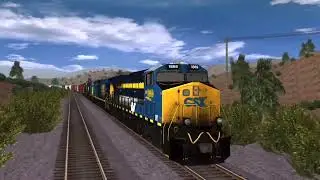 Clinchfield highland valley railroad railfanning CSX heritage unit C&O rumbles through California