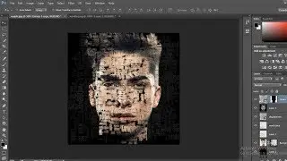 tutorial membuat efek tipografi wajah