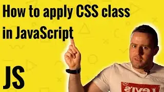 How to apply CSS class in JavaScript tutorial for beginners