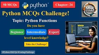 Python Functions - MCQ Online Test | Basic to Advanced Python Questions & Answers | Test Prep