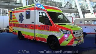 German Mercedes Sprinter/ Strobel ambulance – exterior, light setup & interior – Interschutz 2022