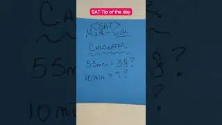 Here's a pacing tip for SAT math! #shorts