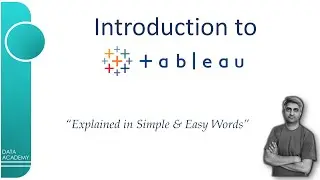Learn basics of Tableau - Part 1 | #DataAcademy | #BinduKumar