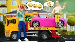 Влог Барби — Барби учится водить — Игры в куклы для девочек