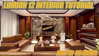 INTERIOR LUMION RENDER TUTORIAL// LIVING AREA