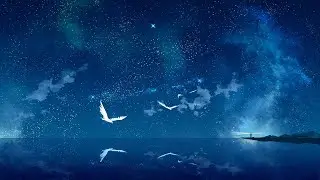 Night Sky Piano Relaxing Music, Healing, Sleeping