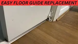 How to replace sliding or closet door floor guide