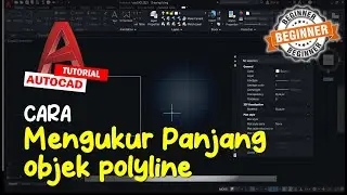 AutoCAD Cara Mengukur Panjang Objek Polyline