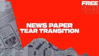 NEWS PAPER TEAR TRANSITION! (+ Free Download) Filmora X Tutorial