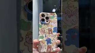 Kawaii naughty bear, anti fall phone case