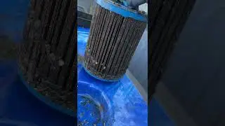 A very dirty hottub clean! 🧽 