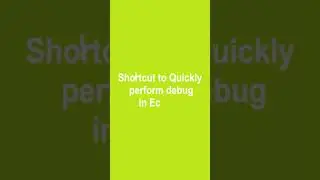 Eclipse Shortcut Quickly Debug #eclipse  #IDE