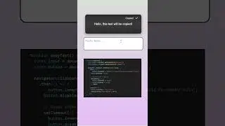 Copy & Paste with CSS + JS 🔥 | JavaScript Tips 