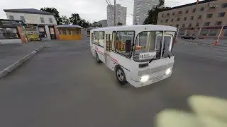 Поездка на автобусе ПАЗ 3205 Рестайлинг в игре Bus Driver Simulator 2019