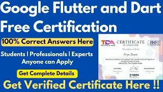 Google Flutter and Dart Free Certification | Flutter Certificate