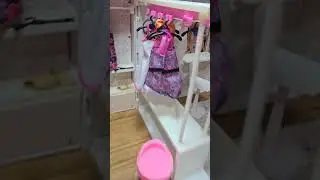 my dream barbie closet #barbiedreamcloset #barbiecloset #dollhouse