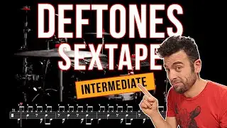 Deftones - Sextape - Drum cover (with scrolling drum score)