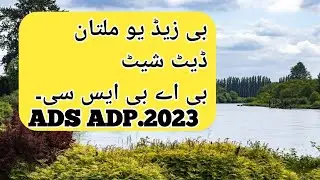bzu multan ba bsc date sheet 2022 / 2023 || bzu ads adp date sheet #ariofficial #bzumultan2023