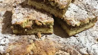 Ореховый пирог прослойкой из безе, готовится очень просто, очень вкусный и простой!